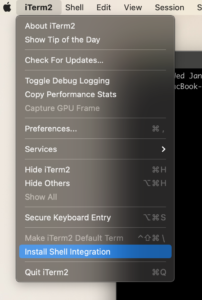 iterm2 shell integration